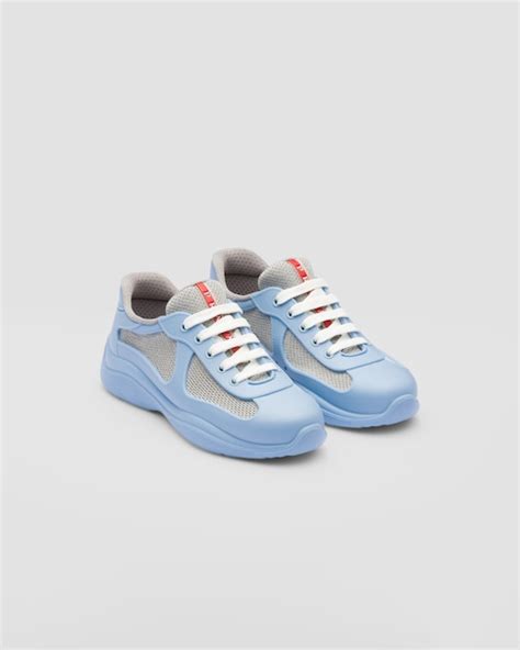 light blue prada shoes.